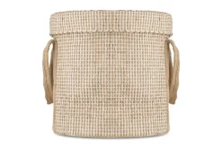 Rohia Laundry Basket - Natural & Cream