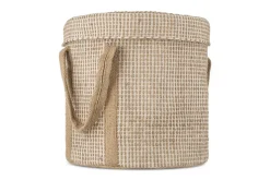 Rohia Laundry Basket - Natural & Cream