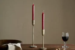 Rustic Soy Blend Dinner Candle - Dark Cherry (Set of 2)