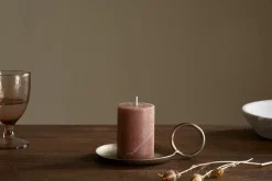 Rustic Soy Blend Mini Pillar Candle - Rust