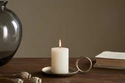 Rustic Soy Blend Mini Pillar Candle - White