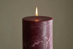 Rustic Soy Blend Pillar Candle - Dark Cherry - Large