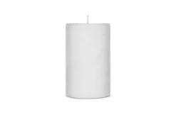 Rustic Soy Blend Pillar Candle - White - Large