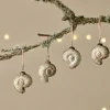 Sachin Shell Baubles - Rustic Gold - (Set of 4)