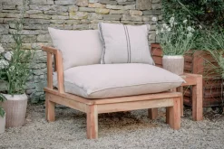 Sadhi Acacia Wood Outdoor Love Seat - Natural