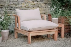 Sadhi Acacia Wood Outdoor Love Seat - Natural