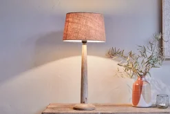 Sahar Mango Wood Table Lamp - Natural