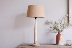 Sahar Mango Wood Table Lamp - Natural