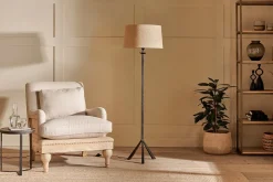 Sahhil Metal Tripod Floor Lamp - Antique Bronze