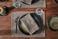 Sanee Napkin - Smoke Brown (Set of 2)