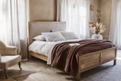 Sanja Stripe Bed - Natural