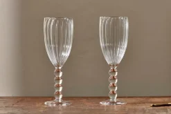 Santosa Champagne Flute - Clear (Set of 2)