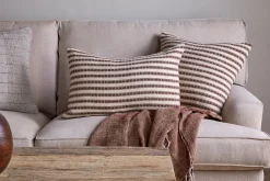 Sanval Wool Cushion Cover - Burgundy