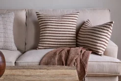 Sanval Wool Cushion Cover - Burgundy