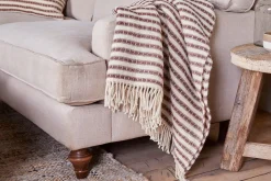 Sanval Wool Throw - Burgandy