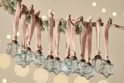 Sardi Star Baubles - Clear (Set of 12)