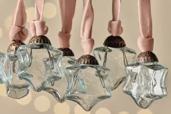 Sardi Star Baubles - Clear (Set of 12)