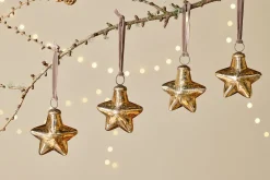 Sardi Star Baubles - Gold (Set of 4)