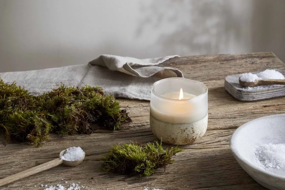 Sea Salt & Moss 1 Wick Scented Candle