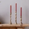 Shani Candlestick - Antique Brass
