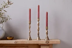 Shani Candlestick - Antique Brass