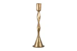 Shani Candlestick - Antique Brass