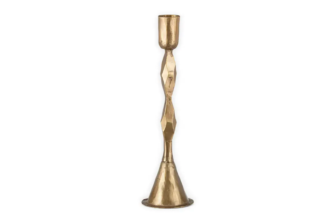 Shani Candlestick - Antique Brass