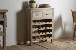 Shanthi Reclaimed Wood Wine Rack - Natural