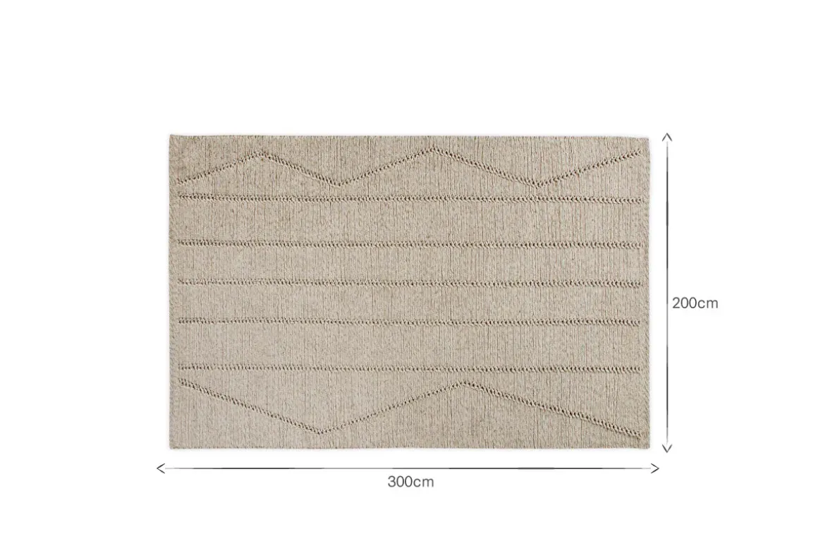 Shanti Wool & Cotton Rug - Natural