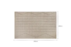 Shanti Wool & Cotton Rug - Natural