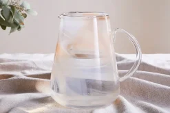 Shirali Marble Swirl Jug - Apricot