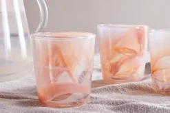 Shirali Marble Swirl Tumbler - Apricot (Set of 4)