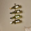 Shray Iron Wine Rack - Antique Brass