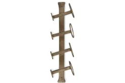 Shray Iron Wine Rack - Antique Brass