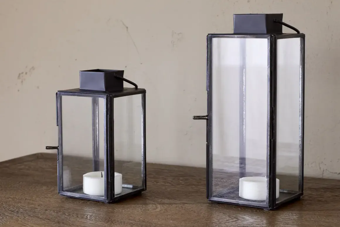 Sia Mini Table Lantern - Black