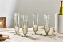 Sigiri Champagne Glass - Clear - (Set of 4)