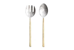 Sirkali Salad Server Set - Brushed Gold (Set of 2)
