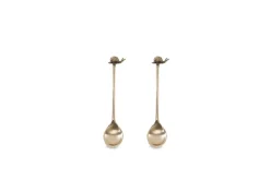 Snail Spoon Gift Set - Antique Brass (Set of 2)