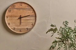 Som Mango Wood Clock - Natural