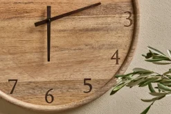 Som Mango Wood Clock - Natural