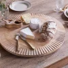 Soria Mango Wood Lazy Susan - Natural
