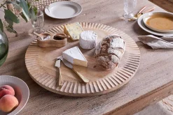 Soria Mango Wood Lazy Susan - Natural