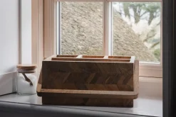 Sukha Mango Wood Caddy - Natural