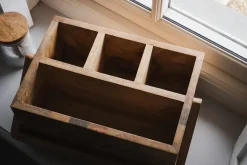 Sukha Mango Wood Caddy - Natural