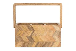 Sukha Mango Wood Caddy - Natural