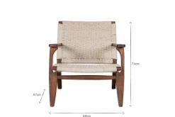 Surat Woven Lounger - Natural