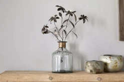 Svara Stem Flower - Antique Brass