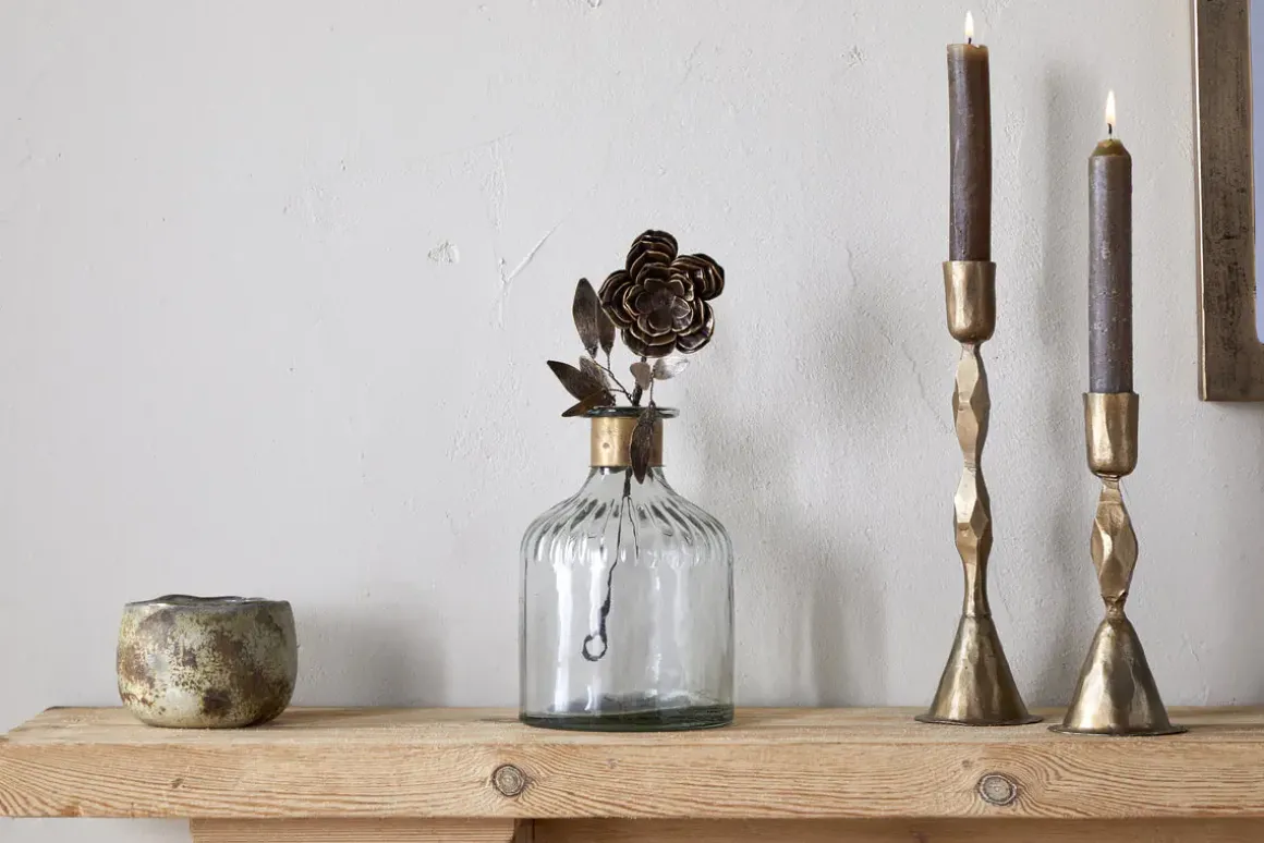 Svara Stem Rose - Antique Brass