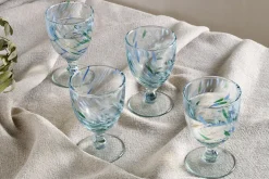Taja Wine Glass - Sea Blue (Set of 4)