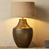 Tanda Etched Statement Table Lamp - Antique Brass - Extra Large